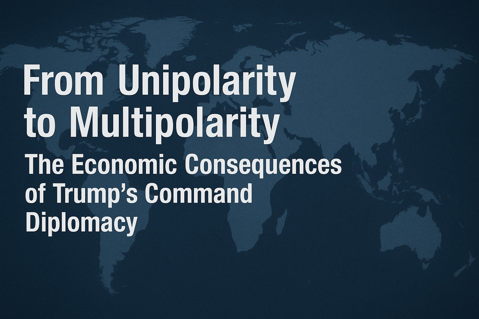 Trump’s Command Diplomacy and the Shifting Global Order